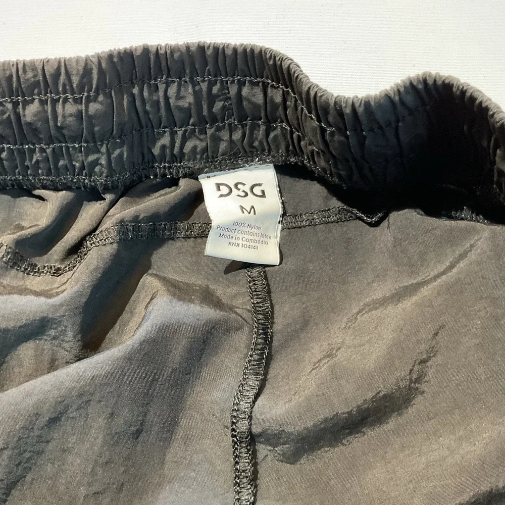 DSG Womens Black Track Pants Joggers Parashute Pants, Size Med Casual‎ Running